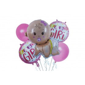 Globo Ramillete Baby Shower Niña