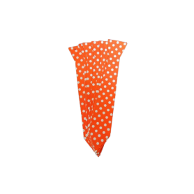 Corbata Polka Naranja Paquete x12