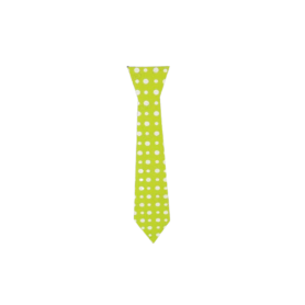 Corbata Polka Verde Manzana Paquete x 12
