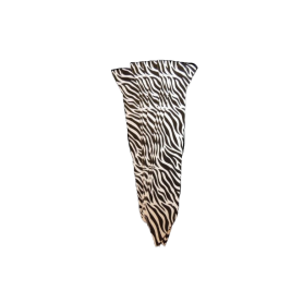Corbata Animal Print Cebra Negro Paquete x12