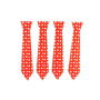 Corbata Polka Roja Paquete x 12
