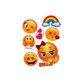 Stickers para Torta Emoticones