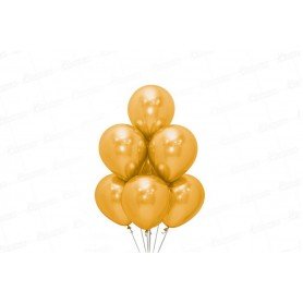 Bomba Globo R5x50 Unidades Sempertex Metal Dorado