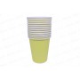 Vaso Amarillo Pastel Biodegradable CyM Paquete x 12