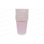 Vaso Rosado Pastel Mate Biodegradable CyM Paquete x 12