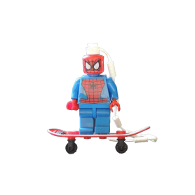 Muñeco Lego Spider Man En Patineta