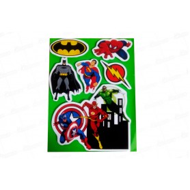 Stickers Para Torta Super Heroes