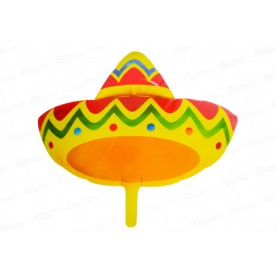 Globo Metalizado Sombrero Mexicano