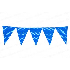 Banderín Polka Azul