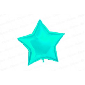 Globo Estrella Mate Azul Neón