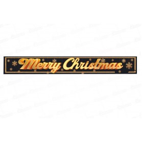 Cartel Merry Christmas Paquete x2