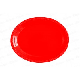 Plato Bandeja Premium Rojo Sempertex Paquete x5