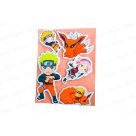 Stickers para torta Naruto