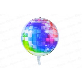 Globo Metalizado Bola Disco Multicolor