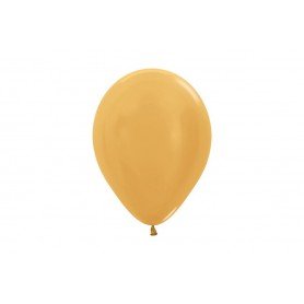 Bomba Globo R24x1 Unidades Sempertex Metal Dorado