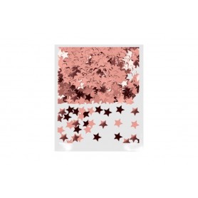Confetti Premium Metalizado Estrella Dorado Rosa Sempertex
