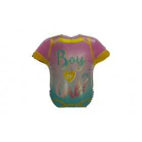 Globo Metalizado Camiseta Boy Or Girl?