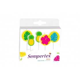 Vela Premium Sempertex Tropical Paquete x5