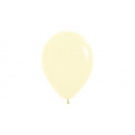 Bomba Globo Premium R12x50 Unidades Sempertex Pastel Mate Amarillo