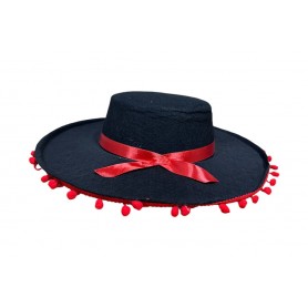 Sombrero Mexicano Borlas Rojas