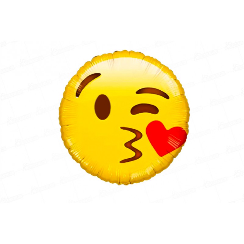 Globo Emoticones Carita Beso