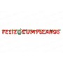 Letrero Feliz Cumpleaños CyM Independiente Santa Fe