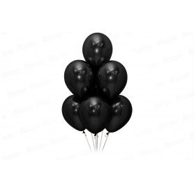 Bomba Globo R9x12 Unidades Sempertex Fashion Negro