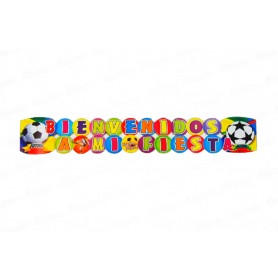 Letrero Grande Bienvenidos Fútbol