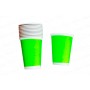 Vaso Verde Neón Biodegradable x12