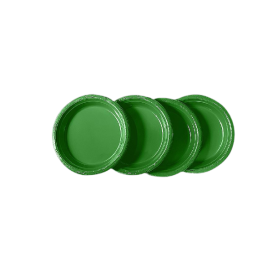 Plato Verde Esmeralda Premium Sempertex Paquete x10
